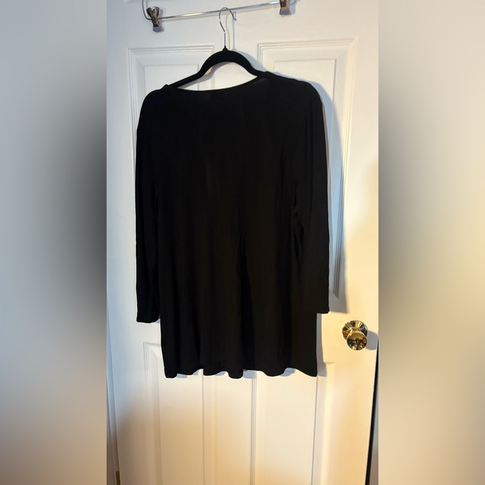 Dressbarn Black Twist Front Blouse - Picture 4 of 8